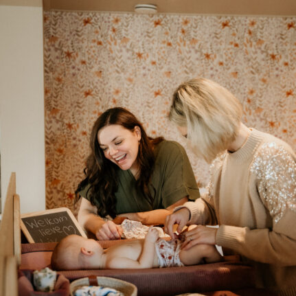 Yoni Weerts en Sanne Maessen van Babyspa Baby en Bubbel